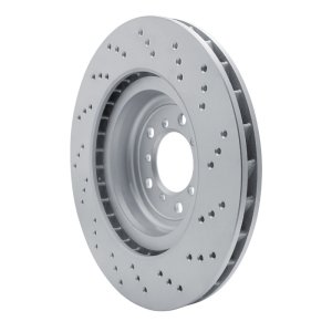 BMW M3 Brake Rotor (1) - Left Front - R1 Concepts - GeoSPEC Coated Rotor - Drilled - `08-`13